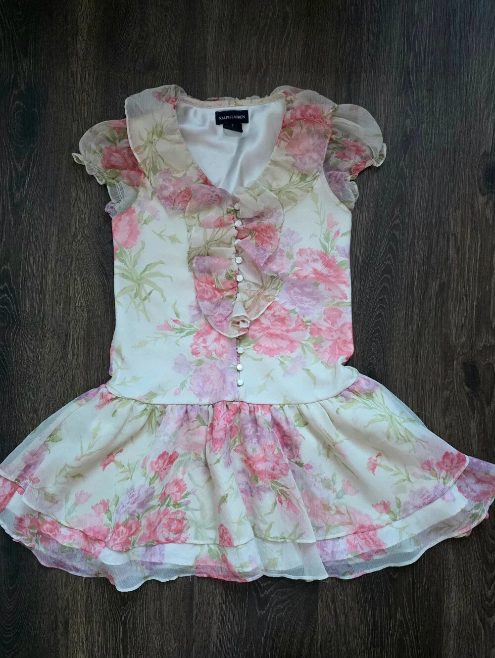 Ralph Lauren dreamy floral chiffon dress